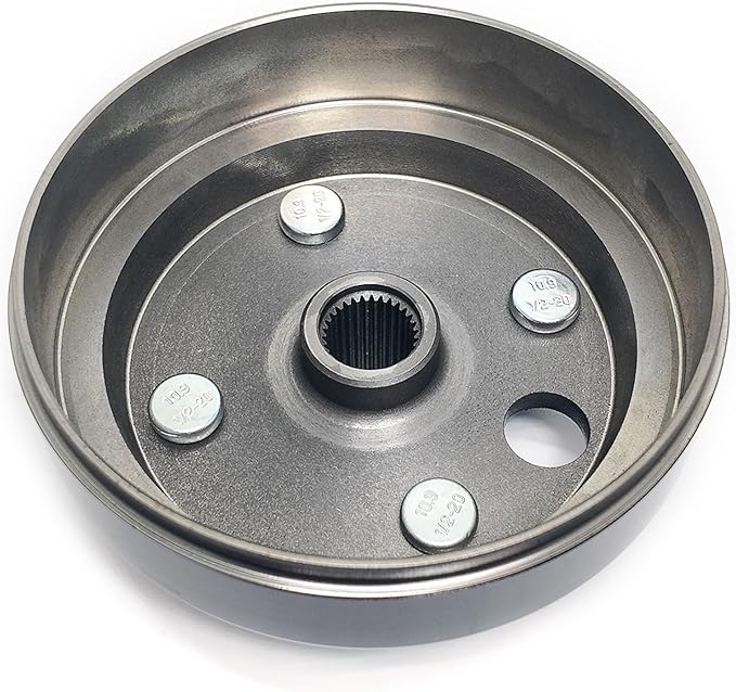 LOSTAR Golf Cart Brake Drum Hub Assembly with 30 Splines Compatible with 1991-up EZGO TXT RXV Marathon Medalist 4 Cycle Gas Replaces 21807G1