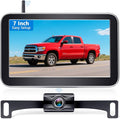 Wireless Backup Camera for Trucks - 7 Inch Monitor, HD 1080P, Color Night Vision, 2 Channels, IP69 Waterproof Backup Camera for Pickups, Cars - Easy Install for Towing & Parking