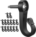 14-Pack Q-Hanger Hooks: Indoor & Outdoor Christmas Lights Hanger with Screw for Garage, New Year Party Hooks for Outdoor String Lights