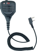 BTECH QHM22D Dual Push-to-Talk (PTT) Speaker Mic, Platinum Series IP54 Rainproof Shoulder Mic for BaoFeng, BTECH, Kenwood Radios