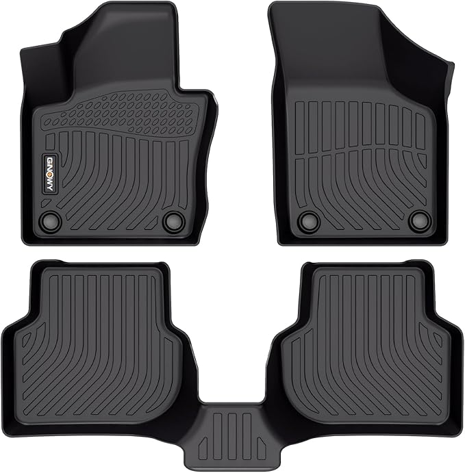 GINOWY-Floor Mats for Volkswagen VW Jetta 2012-2018 丨TPE All Weather Car Mat for VW Jetta Floor Liners Mat Custom Fit for Jetta Accessories Without Cargo Trunk Mat Trunk Liner