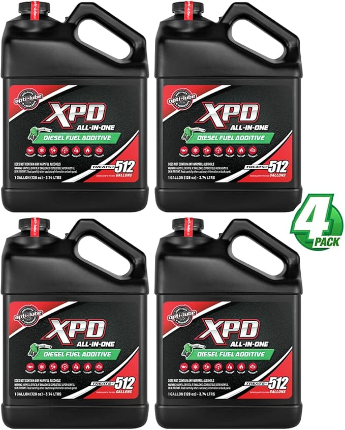Opti-Lube XPD All-Season Diesel Fuel Additive - Gallon (4 Gallons (Treats 2048 Gallons))