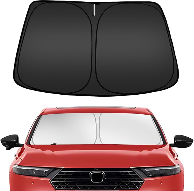 ARISMOTOR Windshield Sun Shade for Honda Accord Sedan 2018-2025, Custom Fit Foldable Front Window Sunshade Sun Visor Protector, Block UV Rays Keep Your Car Cooler
