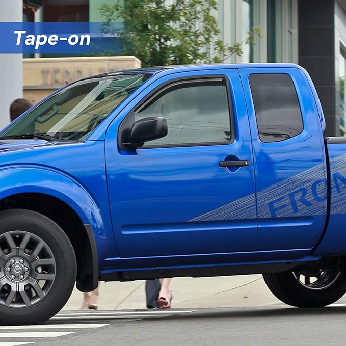 Window Visors Rain Guards for 2005-2020 Nissan Frontier King Cab, Out-Channel Window Vent Wind Deflectors Visors Shades for 05-20 Frontier Extended Cab, 2PCS
