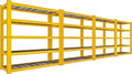 REIBII 72''H Garage Shelving 3010 LBS Storage Shelves Adjustable Metal Shelving 5 Tier Metal Shelves for Storage Industrial Shelf for Pantry Kitchen Basement 72" HX35.5 WX16 D, 4 Pack