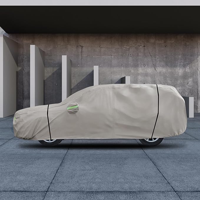 Migaven 6 Layers Car Cover Custom Fit for Honda CRV 1997-2025, Toyota RAV4 1996-2025, Waterproof Full Exterior Cover Rain Sun Protection with Door Zipper