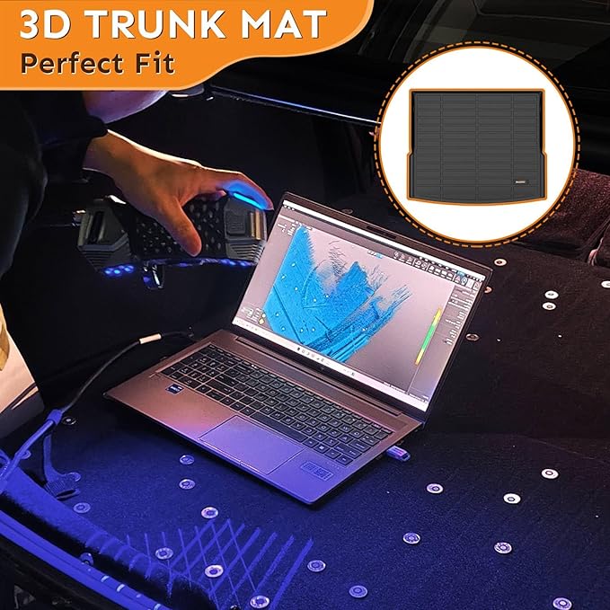Binmotor-Floor Mats & Cargo Liner for Cadillac XT5 2017-2025, All Weather Car Floor Mat TPE Rubber Mats Cargo Mat Trunk Mat for Cadillac XT5 Accessories