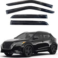 KPY Window Visor Compatible with Nissan Kicks 2018-2024, 4PC Rain Guard Side Window Vent Deflectors Tape-On Mugen Style, 2018 2019 2020 2021 2022 2023 2024