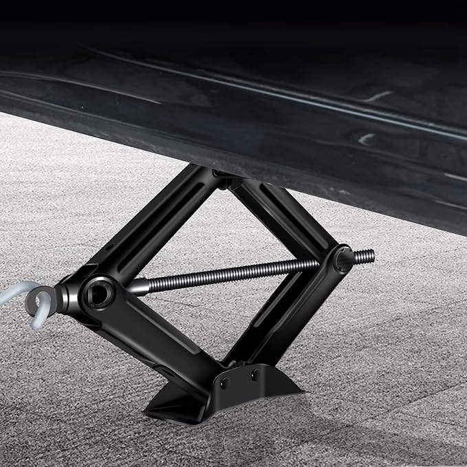 Scissor Jack Car Jack Car Scissor Jack with Hand Crank Portable Repair Tool- 2 Ton/ 4.2-15 Inch(2 Pack)