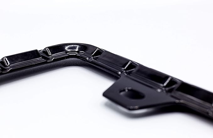 3D Chrome License Plate Frames, Pure Zinc Alloy Metal (Chain Pattern with Black Color)