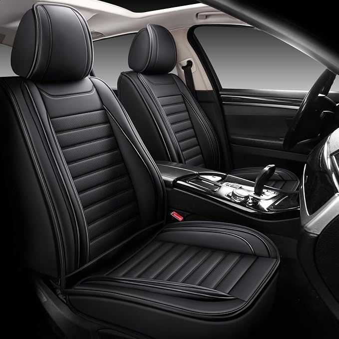 Car Seat Covers,Car Seat Protector Waterproof,Seat Covers Front, Car Seat Protectors,Automotive Seat Covers Fit for Most Cars Black