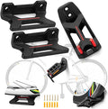 Bike Wall Mount, Horizontal Indoor Storage Bike Hook Rack for Garage or Home, Heavy Duty Bicycle Hold hooks for Road, Mountain or Hybrid Bikes.