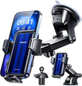 VANMASS True Upgrade [Top Military-Grade] Phone Holders for Your Car [Strongest Suction & Clip] Cell Phone Mount Dashboard Windshield Vent Stand Cradle for iPhone 16 Pro Max 15 14 13 Android, Blue