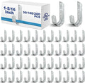 Gisafai 200 Cable Support J Hook, Cable Hooks for Hanging, Heavy Duty Metal Hooks for Wire Management, G60 Galvanized Steel (1/5-16 Inch)