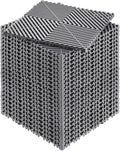 VEVOR Interlocking Drainage Mat, 12” x 12” Modular Interlocking Cushion, 24 Pcs Splicing Drainage Mats, Non-Slip Gray PP Drainage Floor Tile and Shower Mat, for Garage, Garden, Kitchen & Outdoor