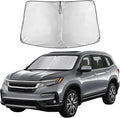 for Honda CRV 2023-2025 Sunshade Compatible Windshield Sunshade -EcoNour 240T Polyester Material Cars Sun Visor Reflector Blocks UV Rays - Foldable Sunshade Interior Protection Honda CRV Accessories