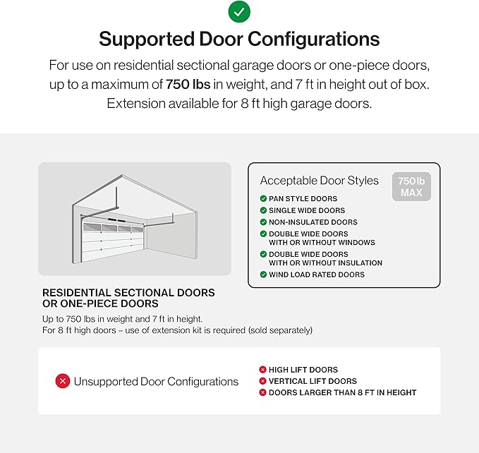 Genie SilentMax 1000 Garage Door Opener - Ultra-Quiet Belt Drive - Includes two 3-Button Pre-Programmed Remotes, Wall Console, Wireless Keypad, Safe T-Beams - Model 3042-TKH, 140V DC Motor