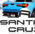 Tailgate Inserts Letters Compatible for 2022 2023 2024 2025 Santa Cruz 3D Raised & Strong Adhesive Decals Letters Rear Emblem Decal Sticker Compatible for Santa Cruz Accessories-Gloss Black
