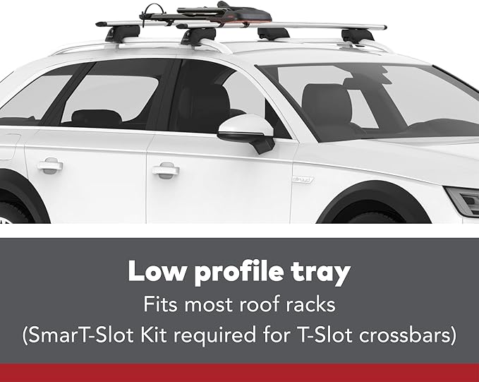 Yakima Upright Bike Rack Mount, Car and SUV Roof Bicycle Carrier with Low Profile Tray and Universal Mounting Hardware, HighRoad
