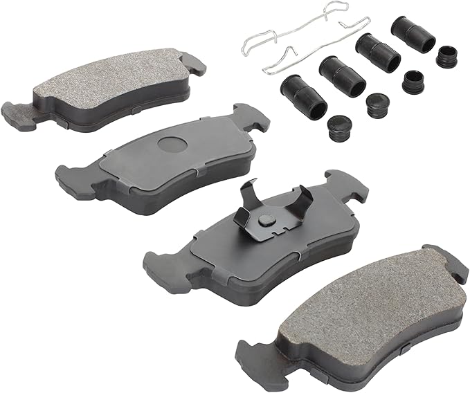 Premium Semi-Metallic Front Brake Pads (1001-0444M) Compatible with Suzuki Samurai 1985-1994
