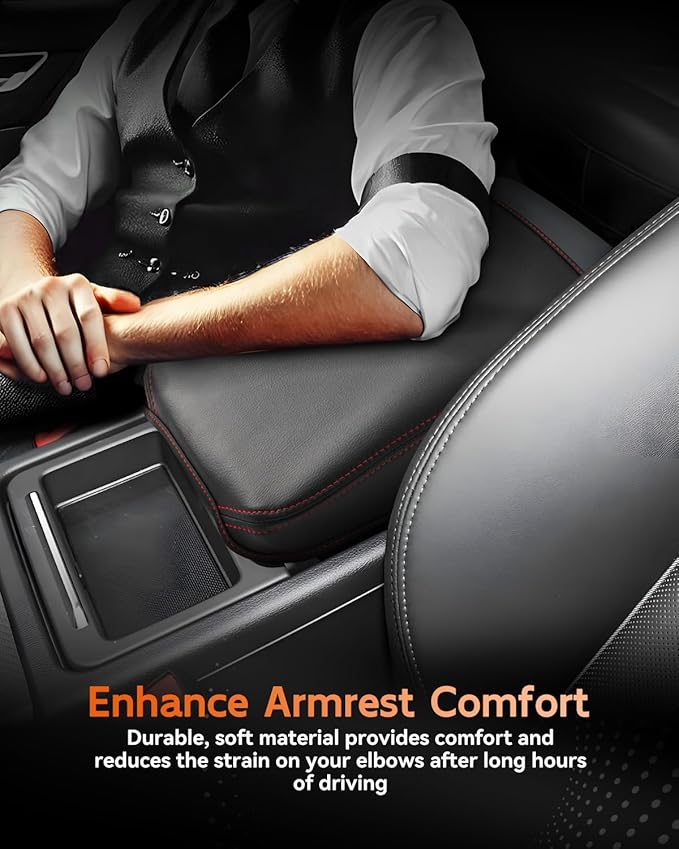 CDEFG for 2020-2025 Audi Q5 Center Console Cover Armrest Cover for Q5 2020 2021 2022 2023 2024 2025 Accessories Console Arm Rest Protector