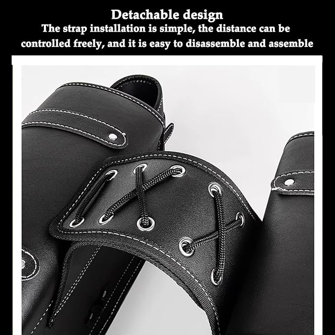 Motorcycle Saddlebags, Scooter Powersports Faux Leather Saddle Bags Motorcycles, Softail Universal Throw Over Sportster Saddlebags 10.24x4.72x8.66 inches