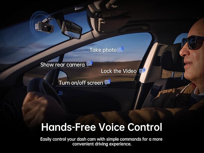 Pelsee P2 Trio 4K Dash Cam Front and Rear Inside WiFi, 64GB Card, 4K+1080P+1080P Dashcam,3 Channel Dash Camera for Cars Smart Driving Assistant ADAS/BSD/DMS,Night Vision/24H Parking Mode/G-Sensor