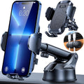 2025 Ultimate Car Phone Mount【98+LBS Strongest Suction & Military-Grade】【Patent & Safety Certs】 Cell Phone Holder Truck Stand for Dashboard Windshield Vent for iPhone 16 Pro Max Samsung (Black)