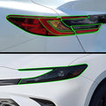 BOGAR TECH DESIGNS Full Headlight Taillight Tint Kit Compatible with Toyota Camry 2025-2026, Light Smoke