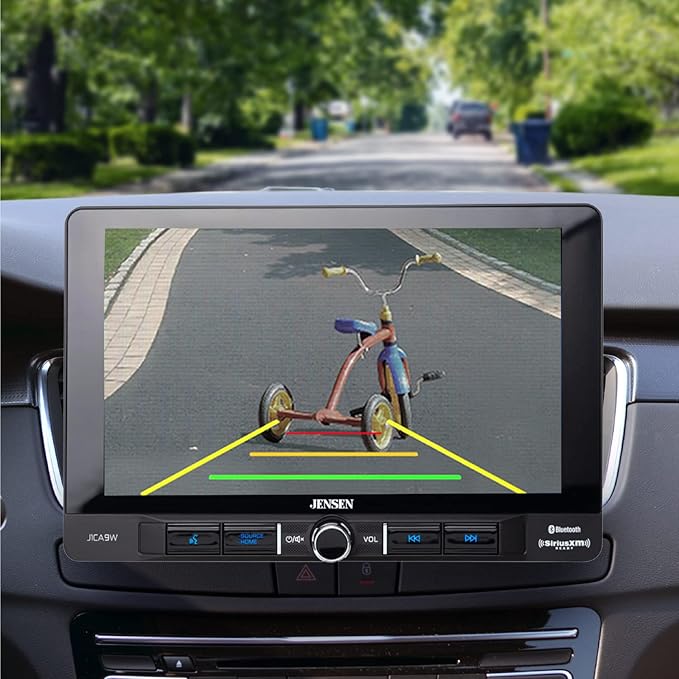 JENSEN J3CA7W 7-inch Car Stereo & BUCAM100J Backup Camera