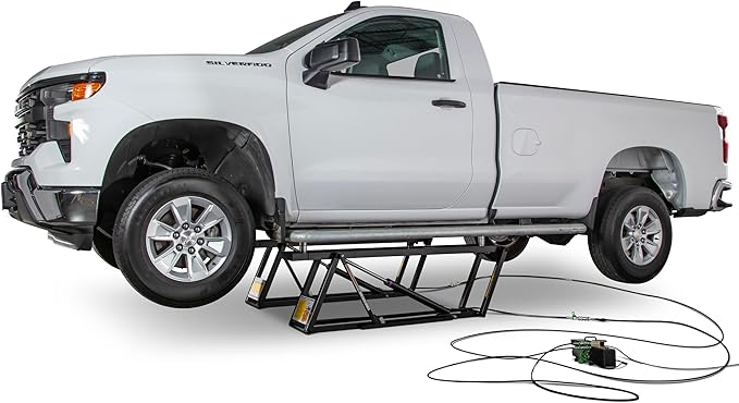 QuickJack 8000TLX Portable Car Lift with 8,000lb Capacity, with 110V Power Unit, Safe & Portable Design Garage Lift for Home, Garage, Shop, or Mechanic Auto Repair