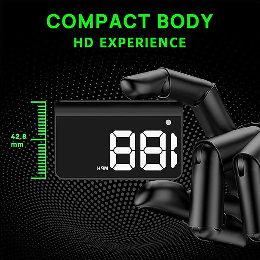 Heads up Display for Cars,Car HUD,Head up Display for Car,Digital GPS HUD Speedometer,USB Cable Plug and Play,Automatic Brightness Adjustment,Large Font Display (K1-White)