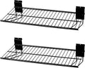 Slatwall Shelves, Slatwall Accessories, Slat Wall Wire Shelf, Heavy Duty Gargage Storage Slatwall Shelf(2 Pack) (24-Inch Width)