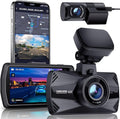 Real 4K 30fps Dash Cam Front and Rear, 2 Channel HDR with Top-Level Sensor, 5.8GHz Wi-Fi GPS G-Sensor 3.3'' Big IPS, Super Night Vision, Parking Mode, Dash Camera for Cars with App, Support 512GB Max