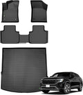 ANBINGO® Floor Mats & Cargo Liner for VW Atlas Cross Sport 2020 2021 2022 2023 2024 2025 (5 Passenger), SE | SEL | SEL R-Line | SEL Premium R-Line, Volkswagen Waterproof Car Floor Liners Full Set
