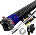 Garage Door Torsion Spring 262x2x38 for Right Side of Garage Door with Winding Bars, 1" Steel Bearing, and Gloves Heavy Duty Precision E-Coating 5-Year Warranty Minimum 30,000 Cycles (Black Cone)