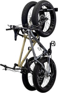 StoreYourBoard BLAT Bike Fat Tire Wall Rack, Holds 2 Bikes, Home and Garage Storage Hooks, Heavy-Duty Solid Metal Max 100 lbs