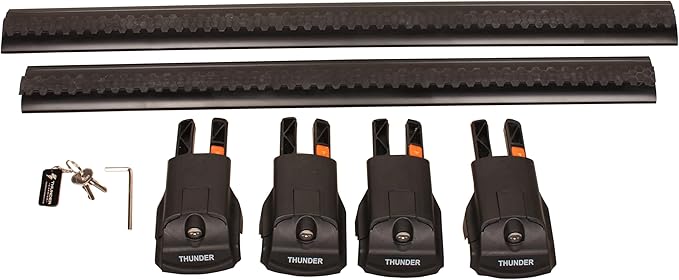 Catch USA Car Roof Rack Cross Bars for Subaru Outback Wilderness with Lock 2021 2022 2023 Aluminum Cross Bar for Rooftop Cargo Carrier Luggage Kayak Canoe Bike Snowboard (Black)