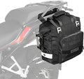 Rhinowalk Motorcycle Saddle Bag Waterproof Motor Pannier Bag Luggage Pack Quick Release Motorbike Side Bag 20L (Black)