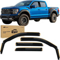 Nilight Durable Rain Guards for Ford F150 Super Crew 2009-2014,F150 SVT Raptor 2010 2011 2012 2013 2014,Vent Window Visors,Window Deflectors-4PCS