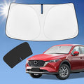 for Mazda CX5 CX-5 2017-2024 2025 Sun Shade Sunshade Windshield Cover, 4-Layer Front Window Shade Custom Fit CX5 Sport, Touring, Grand Touring, 4 Door Crossover Sun Visor 240T Fabric Shade
