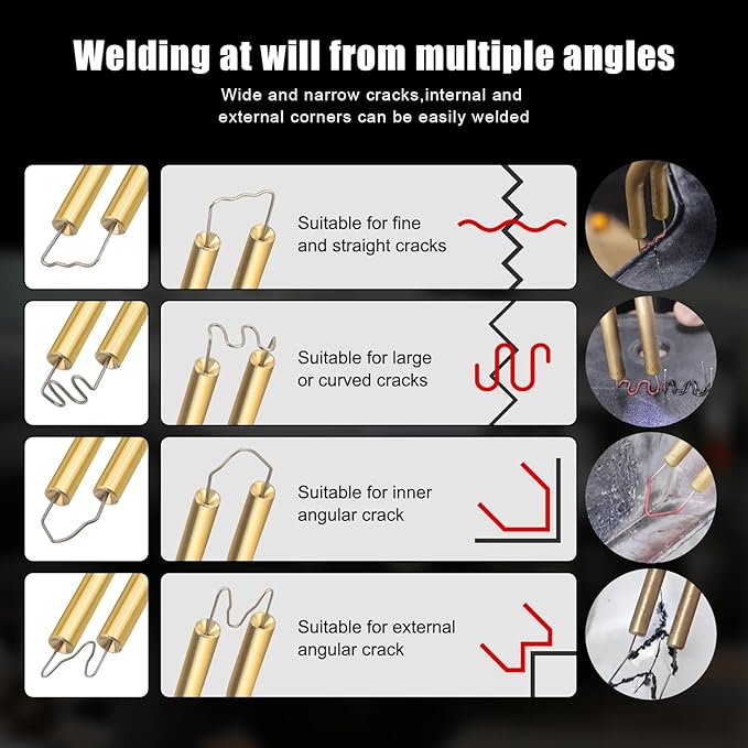 ATOLS Plastic Welder, 1000PCS Staples, Plastic Welding Kit, Hot Stapler Kit, Plastic Welder Gun Kit, Car Bumper Repair Kit, Plastic Repair Kit