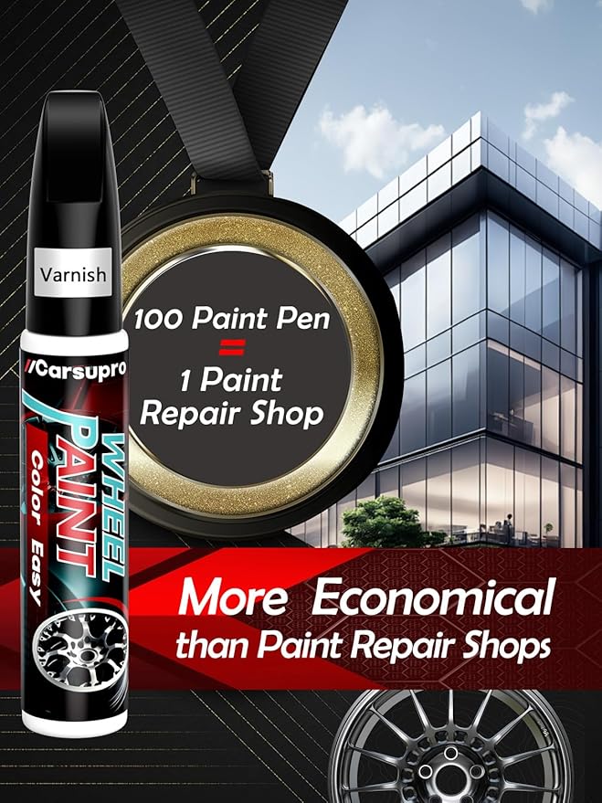 Silver wheel Touch Up Paint. Wheel Scratch Repair Pen. Car Rim Paint Pen Quick And Easy Fix Rim Scratches,Rim Paint For Car Wheel Repair