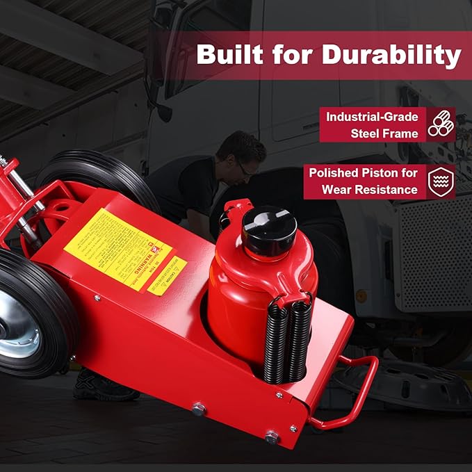 Stark USA Heavy Duty 35-Ton Air Hydraulic Floor Jack for Trucks (70,000lbs) Capacity Service Floor Jack Repair Lifting Tool Shop Air Lift Truck