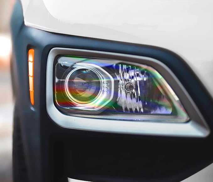 VViViD Extra-Wide Headlight Taillight Vinyl Tint Wrap (15.9" x 60" (Laser Clear Holographic))