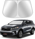 Custom Fit Windshield Sun Shade for Kia Sorento 2016-2020 - Full Coverage, 210T Reflective Fabric, Double-Layer Design - Blocks 99% UV Rays, Keeps Car Cool, Easy to Install and Store