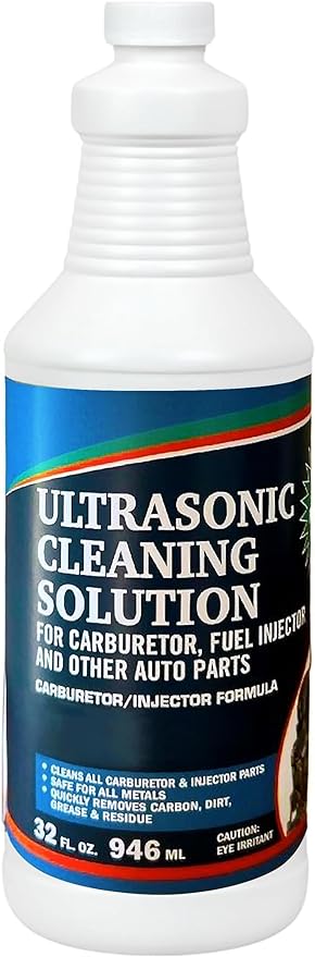 NORTHWEST ENTERPRISES Ultrasonic Cleaner Solution for Carburetors and Engine Parts. Concentrated Washing Compound for use in Ultrasonic Machines and Immersion Washers - Automotive Fluid (32 oz)