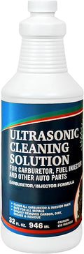 NORTHWEST ENTERPRISES Ultrasonic Cleaner Solution for Carburetors and Engine Parts. Concentrated Washing Compound for use in Ultrasonic Machines and Immersion Washers - Automotive Fluid (32 oz)