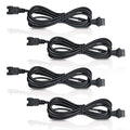 4 Pcs 4 Pin RGB Extension Cable RGB Wire for Motorcycle LED Light Underglow Kit, Compatible with ATV Car Trucks Rock Lights & Neon Strips (60 Inch)
