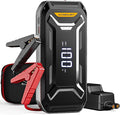 Car Battery Jump Starter Portable, 6000A 12V Car Jumper Starter with Jump Box (All Gas/10.0L Diesel), LCD Display, USB Quick Charge & LED Light, Ultimate Durable Long-Lasting Battery Jump Pack